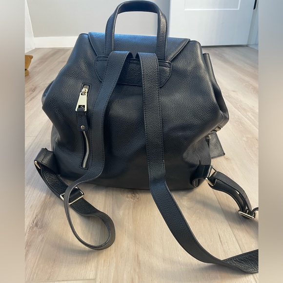 Kerikit Black Leather Diaper Backpack - Picture 5 of 7